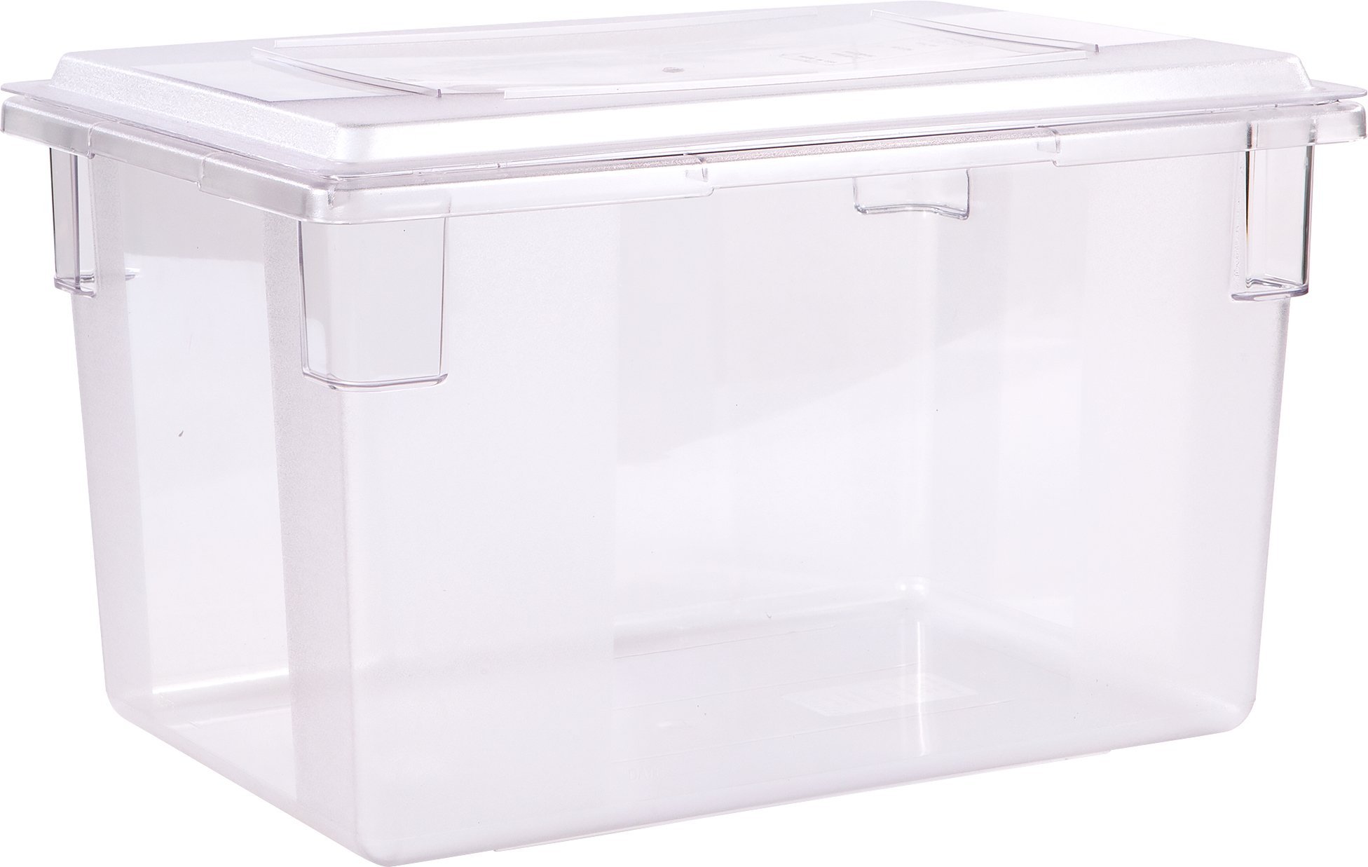 Carlisle Contenedores de almacenamiento apilables transparentes, policarbonato, transparente, 26" x 18" Lid