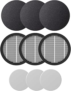 3 Pcs Hepa Air Inlet Filters & Fragrance tablets of Fieety V9 Vacuum Cleaner Stick, 99.99% Micron Capture