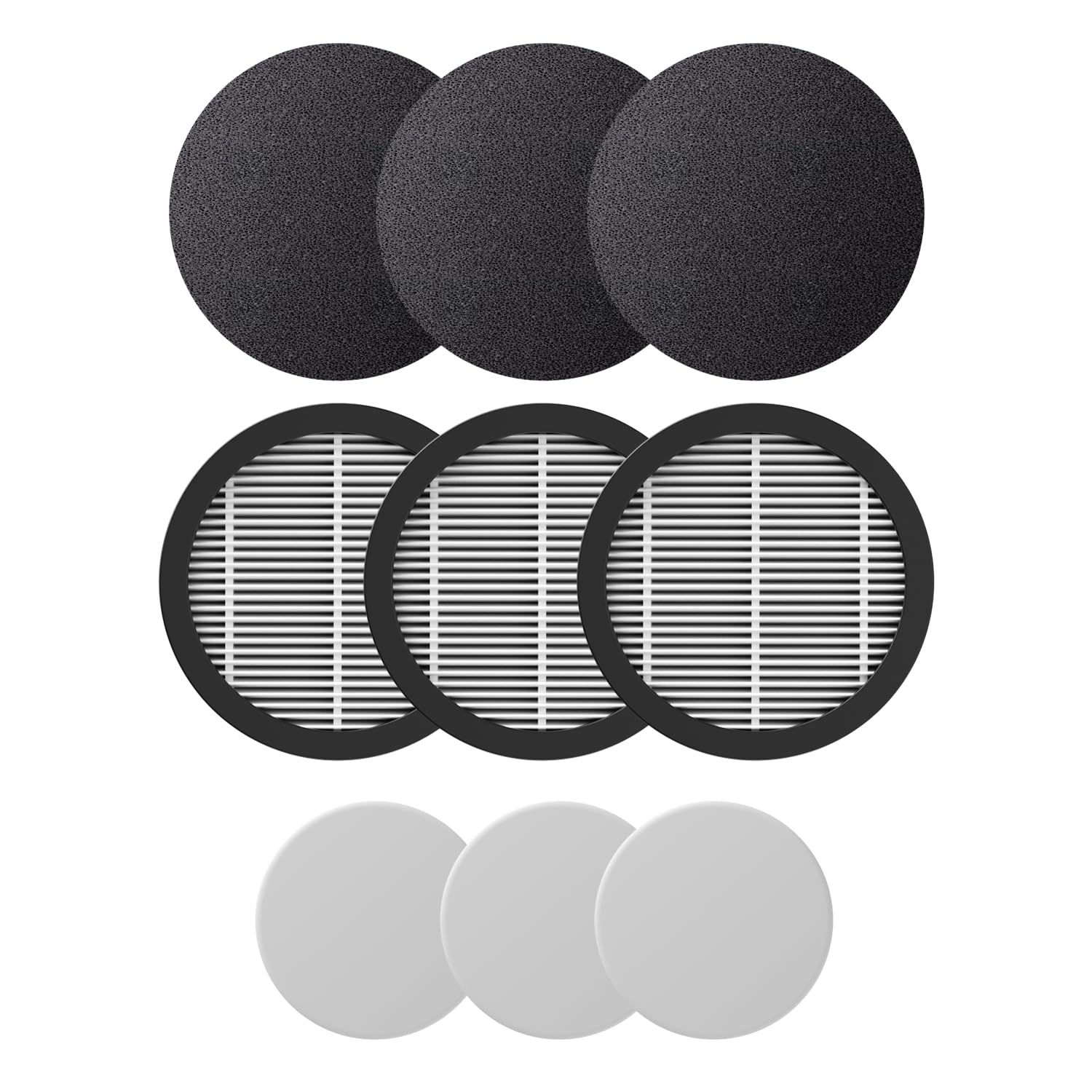 Fieety V9 vacuum cleaner accessories - air intake HEPA + sponge (3pcs)