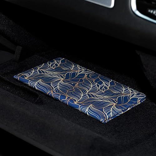 Miniatura 4 de Tarjetero de registro y seguro de automóvil, soporte para documentos de automóvil, soporte de seguro y registro con cierre magnético, organizador