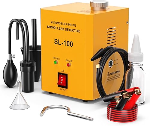 SL100 - Detector de fugas automotriz para máquina de humo, flujo de alto rendimiento de 12 Lmin, probador de diagnóstico de vacío con bomba de aire