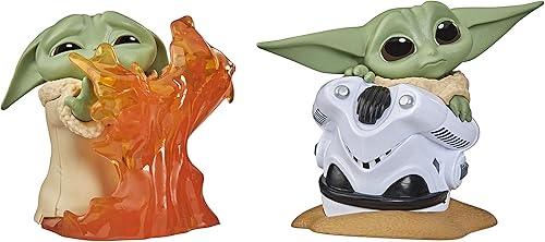STAR WARS The Bounty Collection Series 2 The Child - Juguetes coleccionables de 2.2 pulgadas con casco oculto, postura para detener el fuego, 2