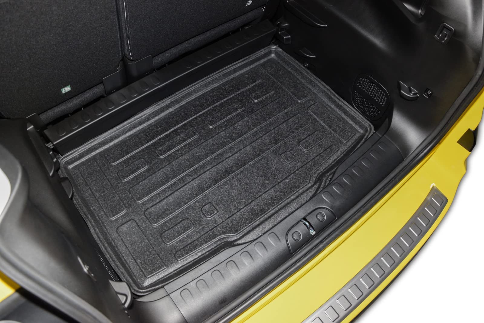 SCOUTT Vasca Bagagliaio per Fiat 500L 2012-2022, in TPE su Misura, Proteggi Baule con Bordo Alto 4 cm, Antiscivolo, Inodore