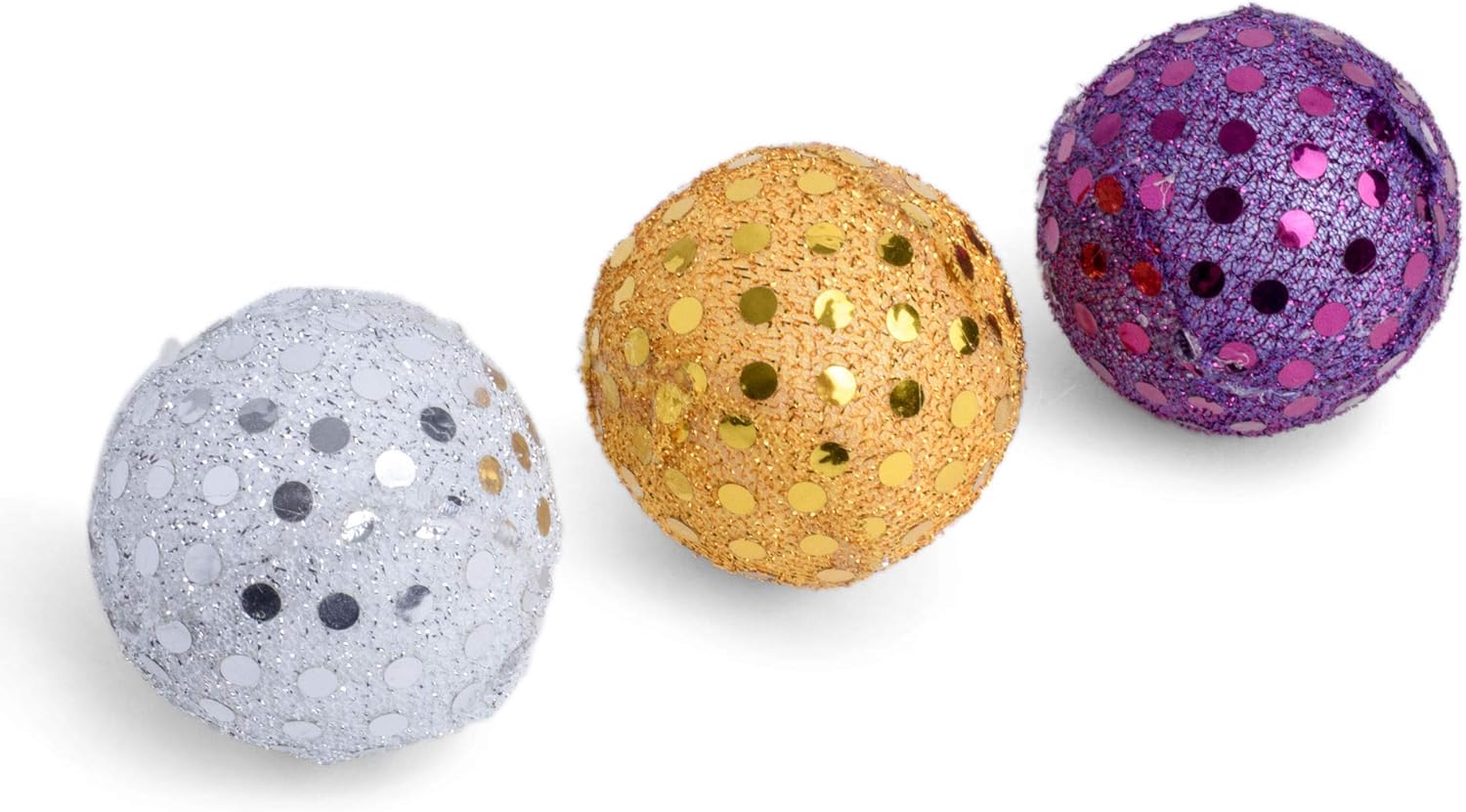 Petface Glitter Balls Cat Toy (Pack of 3)