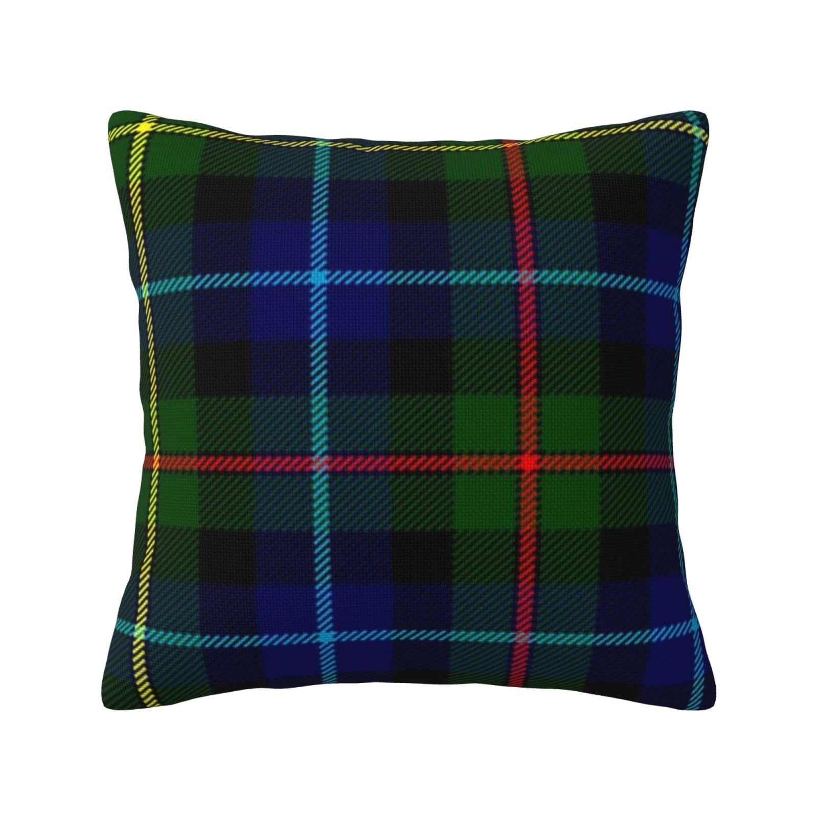 Cushion Cover Clan Smith Tartan European Classic Linen Pillow Case Pillowcase 45x45cm