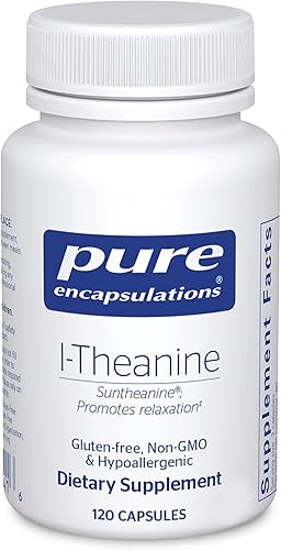 Miniatura 8 de Pure Encapsulations L-teanina  Suplemento de aminoácidos para relajación y bienestar  60 cápsulas