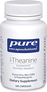 Pure Encapsulations L-Theanine - Amino Acid Supplement to Support Relaxation, Stress & Nervous System - 120 Capsules