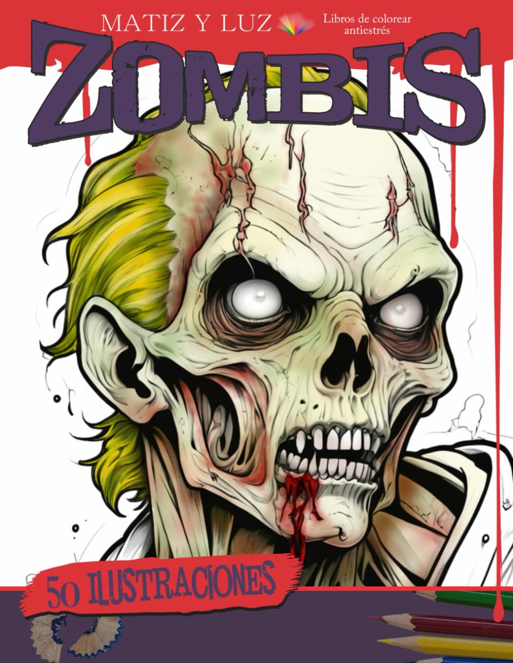 Zombis: libro de colorear relajante para adultos