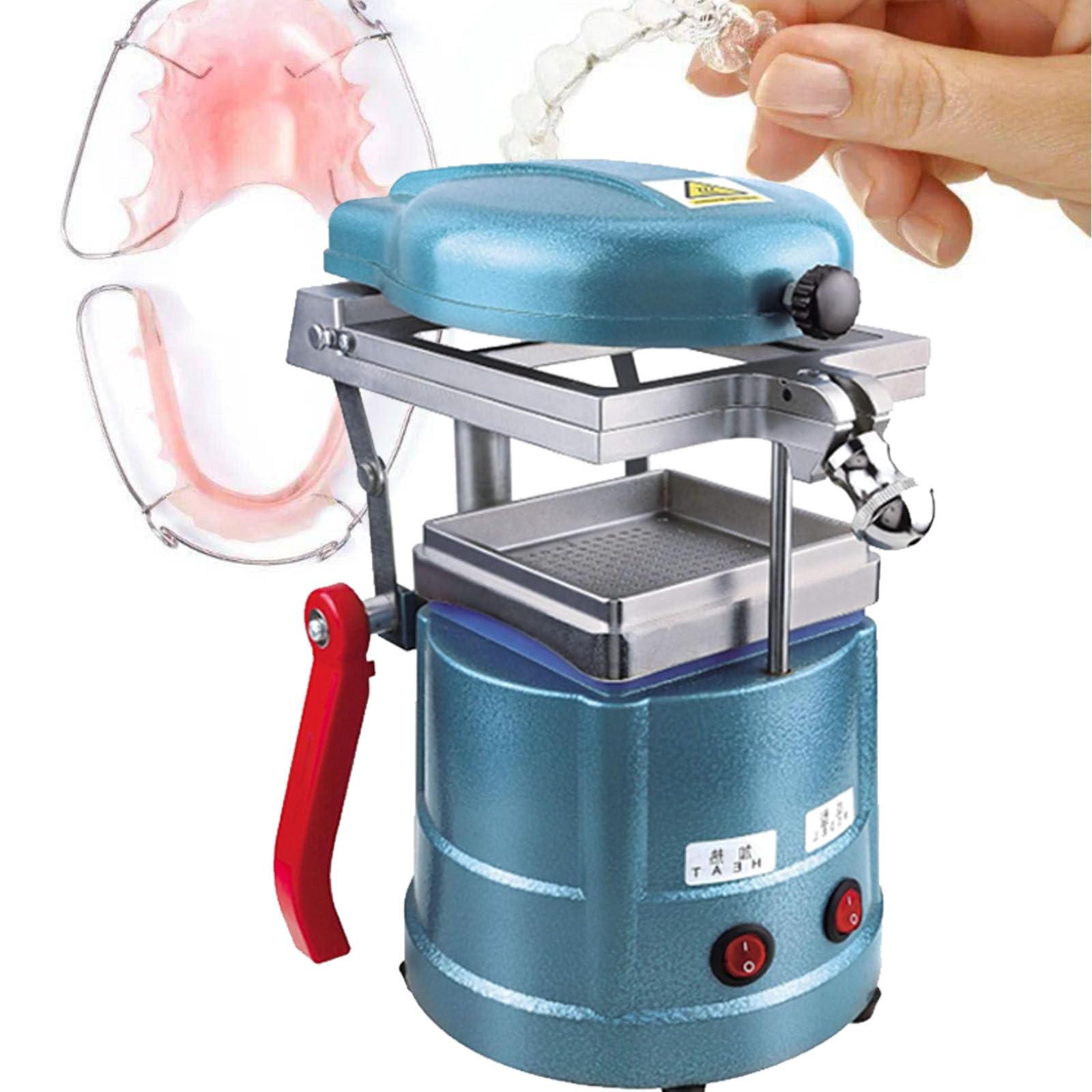 Máquina de termoformado al vacío dental, máquina de termoformado al vacío, adsorción mejorada, equipo de termoformado para laboratorio dental para clínica dental.