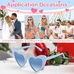 6/12/24/48 Pack Heart Sunglasses Vintage Heart Shaped Glasses Bulk Bachelorette Sunglasses for Women Wedding Party