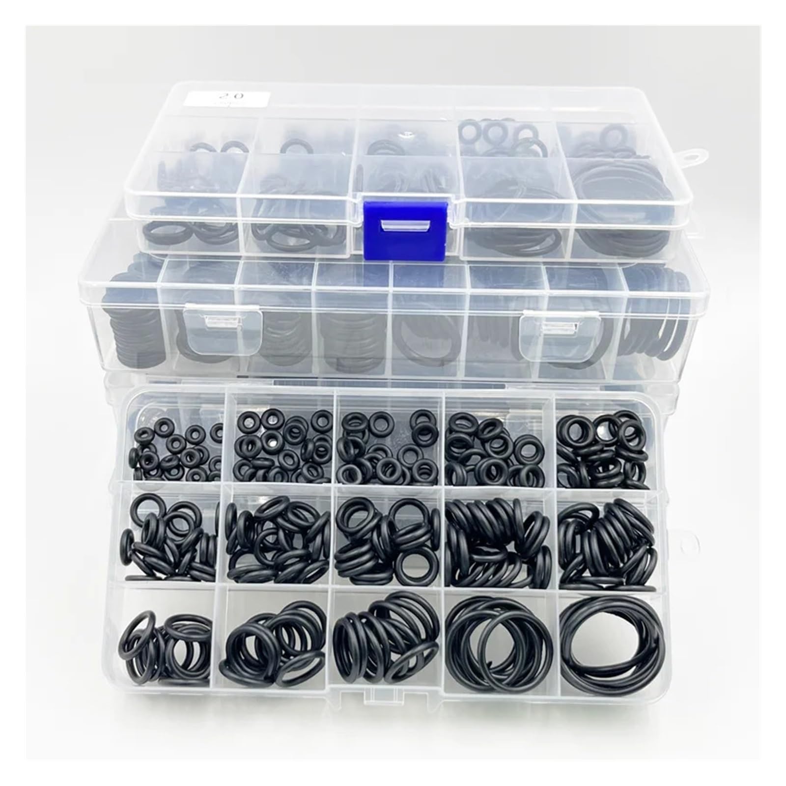 1400-100 piezas de juntas tóricas goma, juego anillos sellado nitrilo for alta presión, NBR, bandas elásticas(1160pcs mixed (1set))
