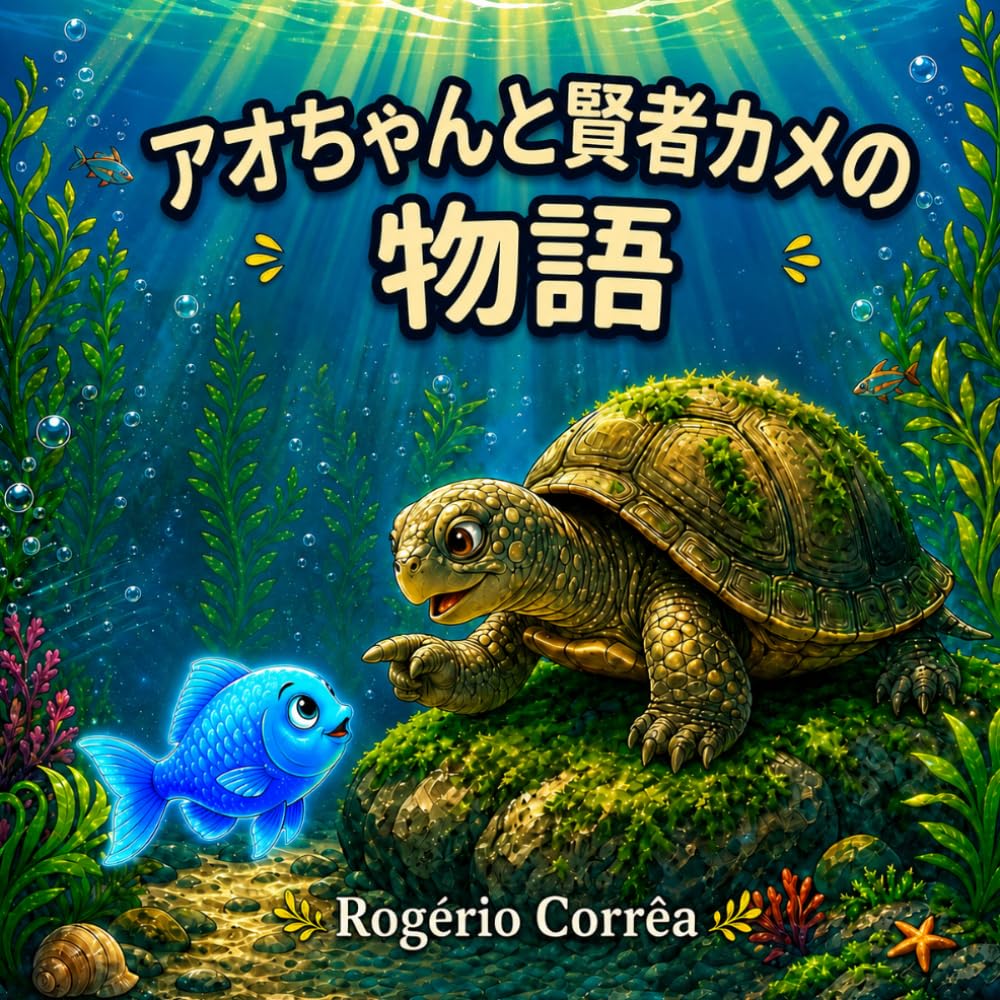 アオちゃんと賢者カメの物語 ロジェリオ・コヘイア: 賢者カメが教える友情と心の成長の物語 - 子供の感情知能を育む絵本