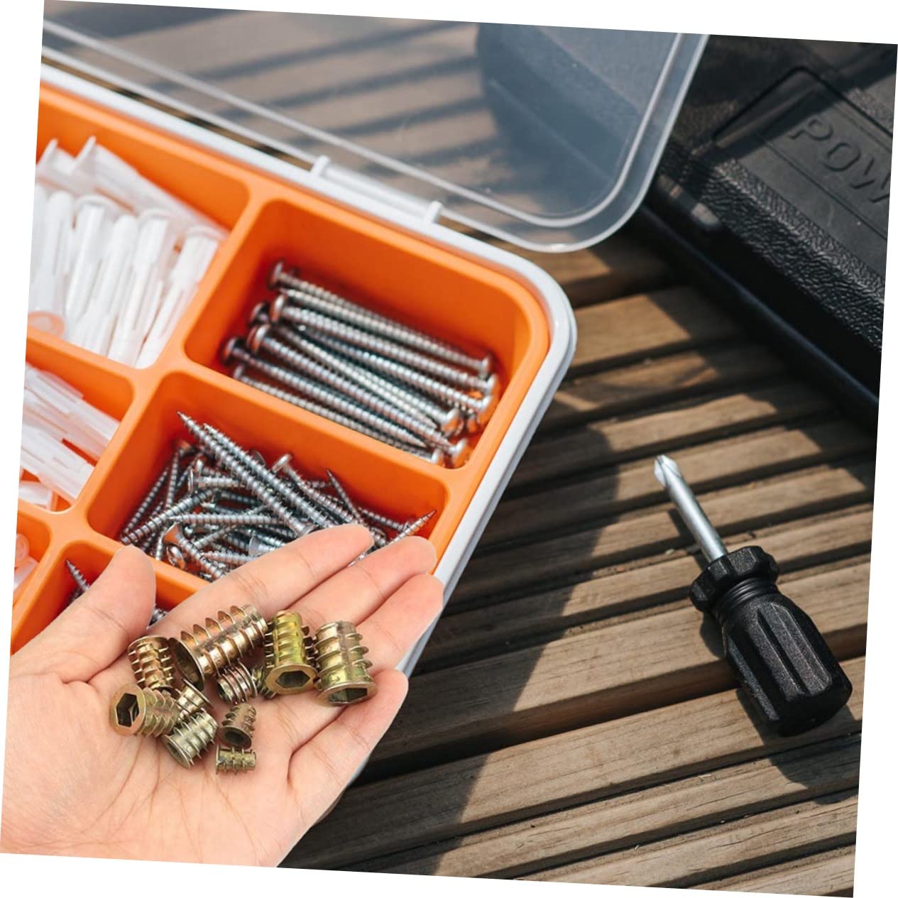 230pcs Color Plated T-Nuts Internal Threads Drive Insert Nuts for Easy Installation Solid Furniture
