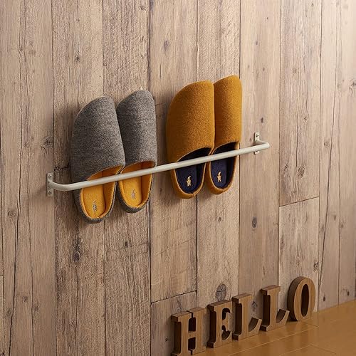 Miniatura 4 de SANEI W5717-365-W Towel Rack, Iron Bar, 14.4 inches (365 mm), Made in Japan, White, Load Capacity 6.6 lbs (3.0 kg)