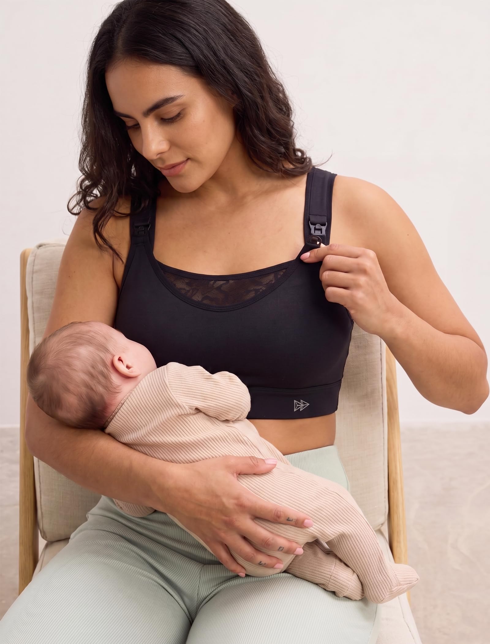 Yvette Still-BH Damen ohne Bügel Verstellbar Schwangerschafts-BH Gepolstert Maternity Bra