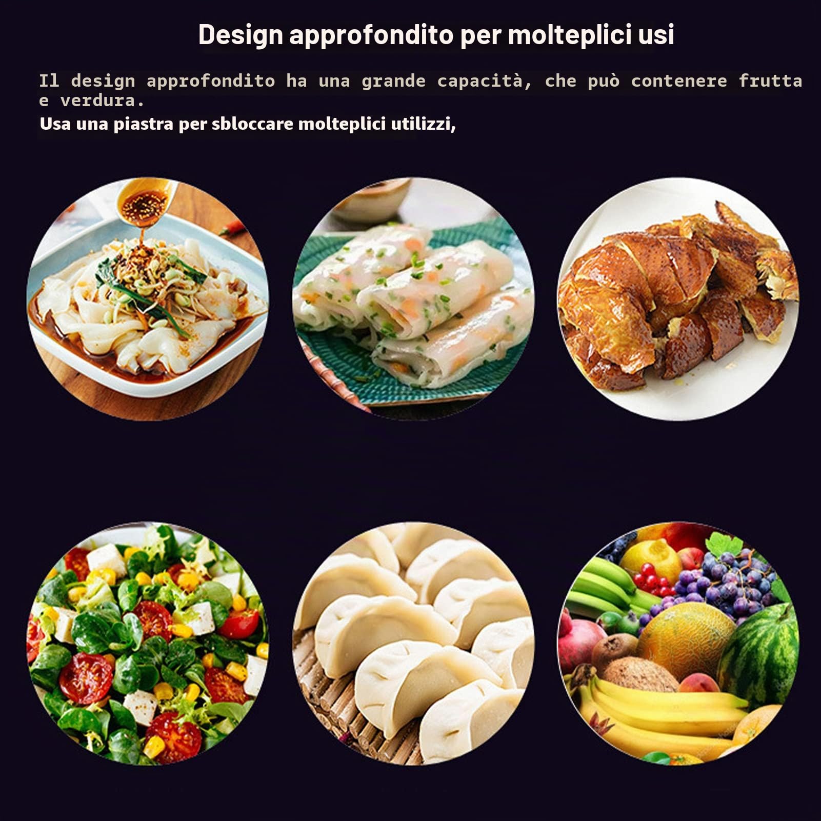 Teglia rettangolare con griglia, padella antiaderente in acciaio inox e set di griglia per cucinare(26.5x20.5x5 CM)