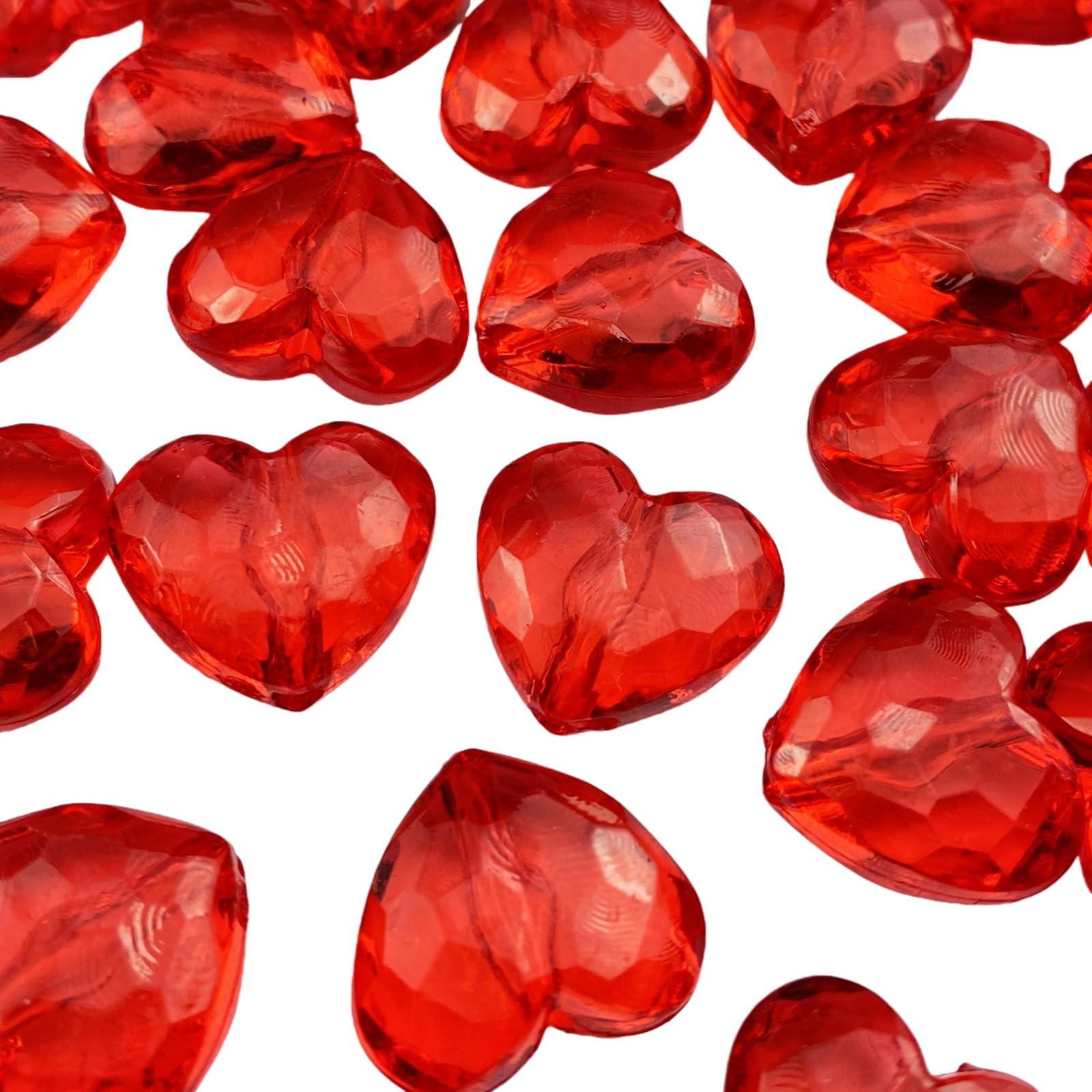 Amazon.com: YHYPOCI 20pcs Acrylic Heart Beads 30mm Heart Shape