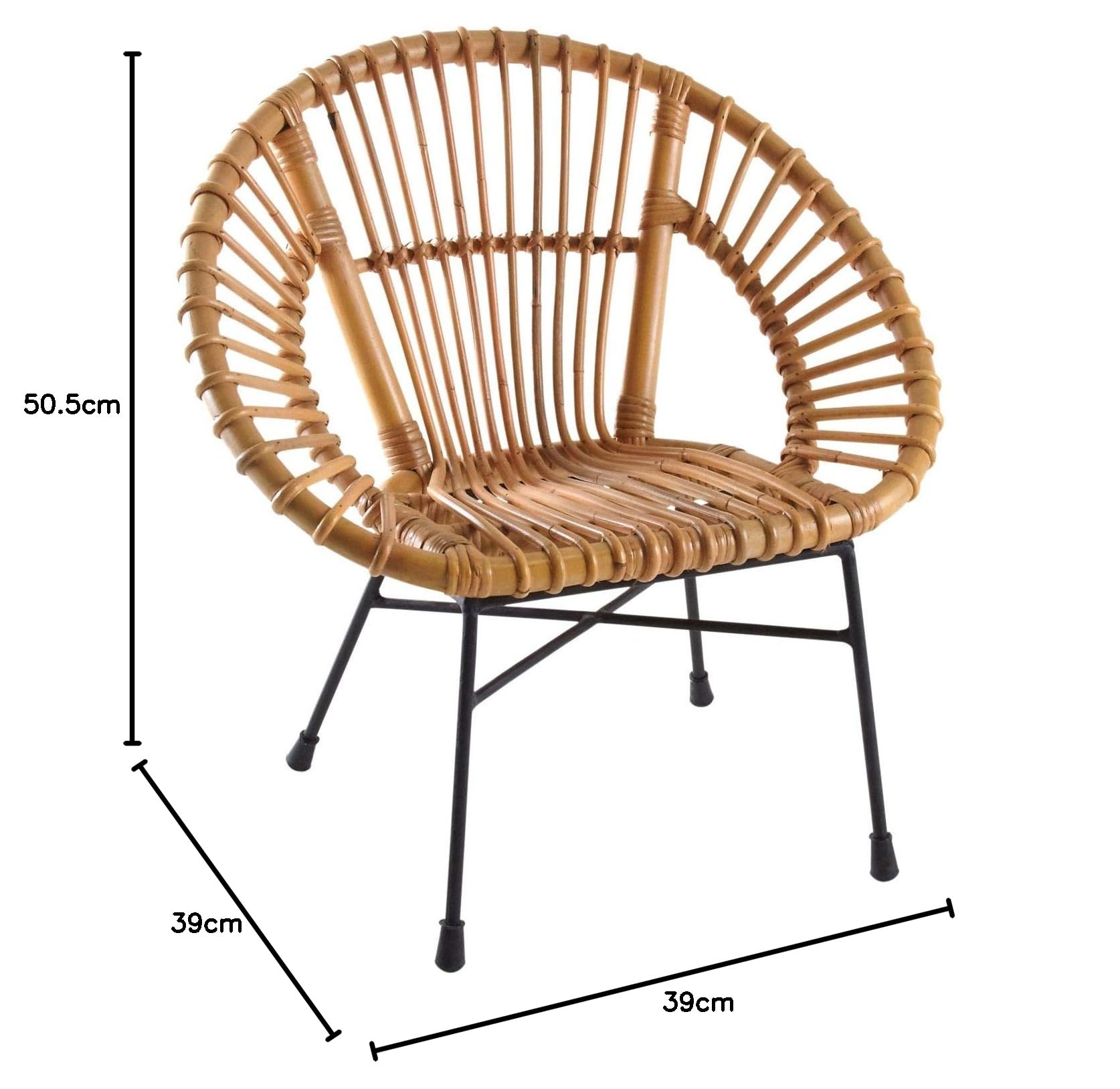 Fauteuil Enfant Soleil rotin