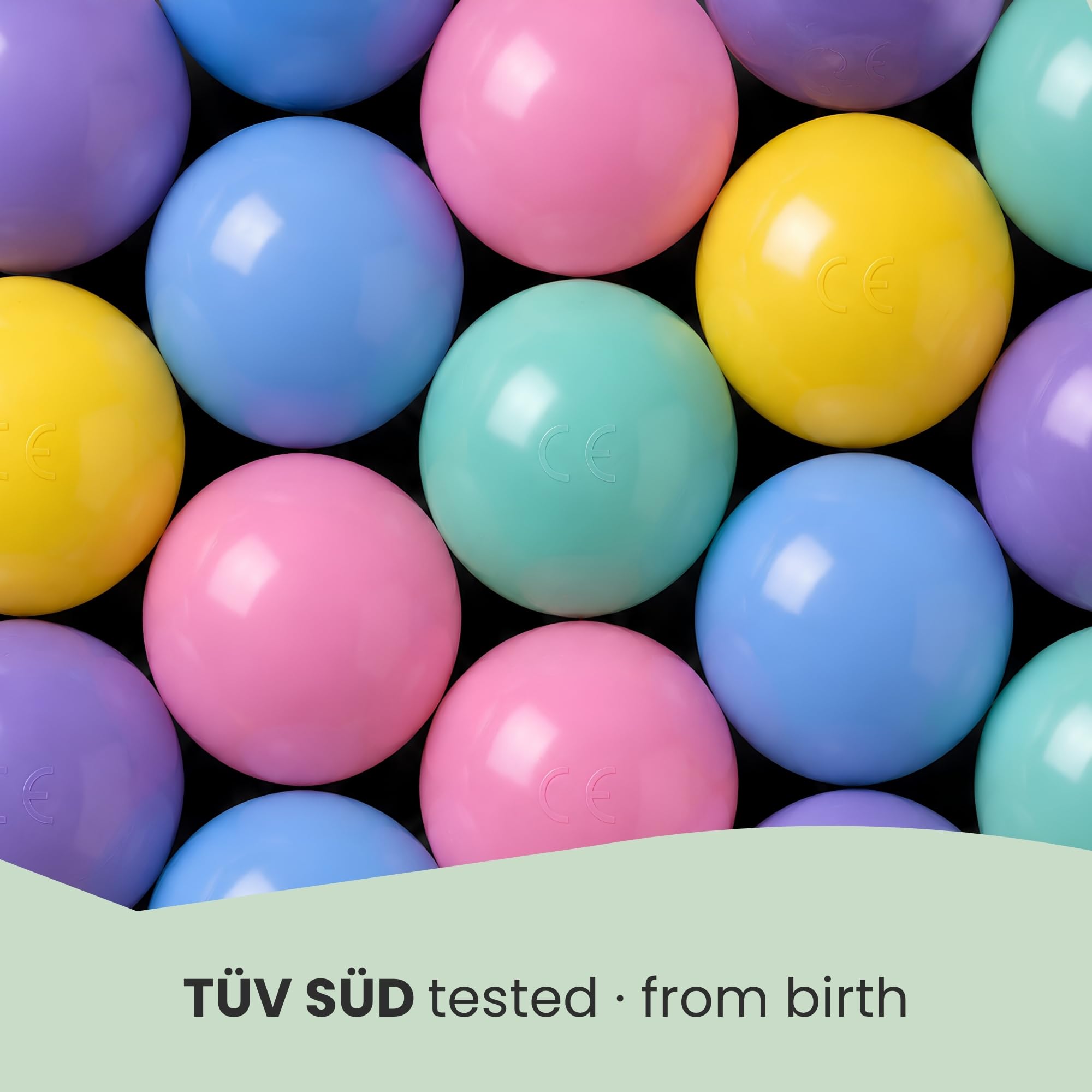 LittleTom Dès la Naissance : Balles pour Piscine a Balle pour Bébé - 6cm Boule Plastique Enfant Balle de Jeu - Boule pour Bebe Balles Plastique Boules pour Piscine à Boules Jeux pour Enfants