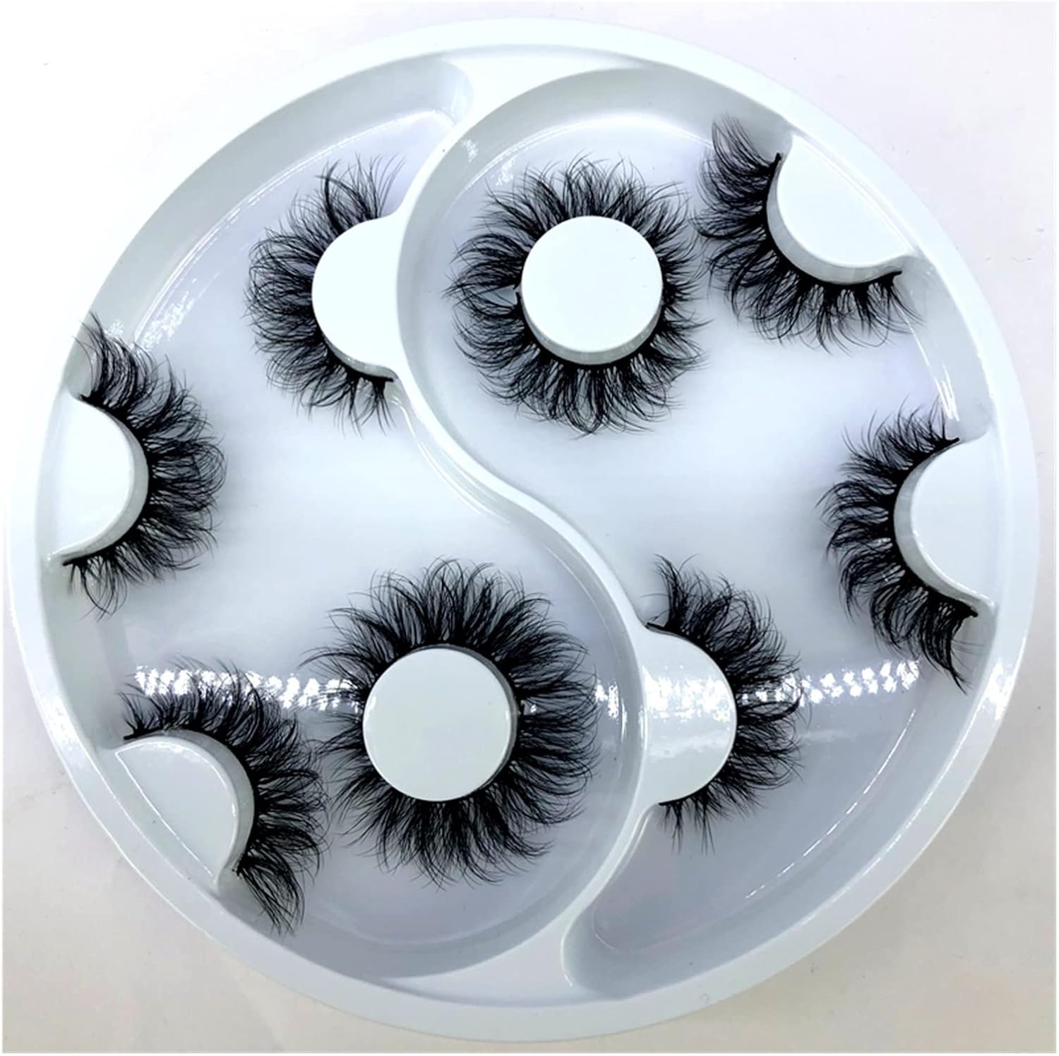 3D ミンクまつげつけまつげクリスクロスナチュラルフェイクまつげうっすらふわふわロング 25 ミリメートルメイクまつげエクステンショ