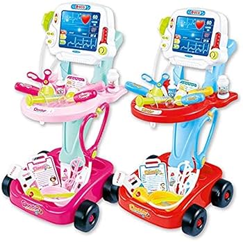 リアル　お医者さんごっこセット　おままごと　光る　音　モンテッソーリ　モニター リアルお医者さんごっこセットおままごと光る音モンテッソーリ