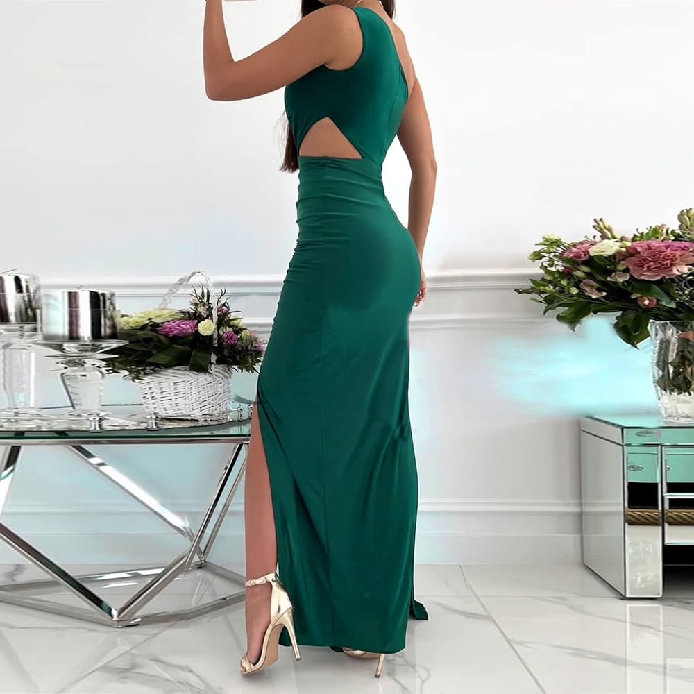 Amazon.com: Classy Womens Sexy Cutout Bodycon One Shoulder