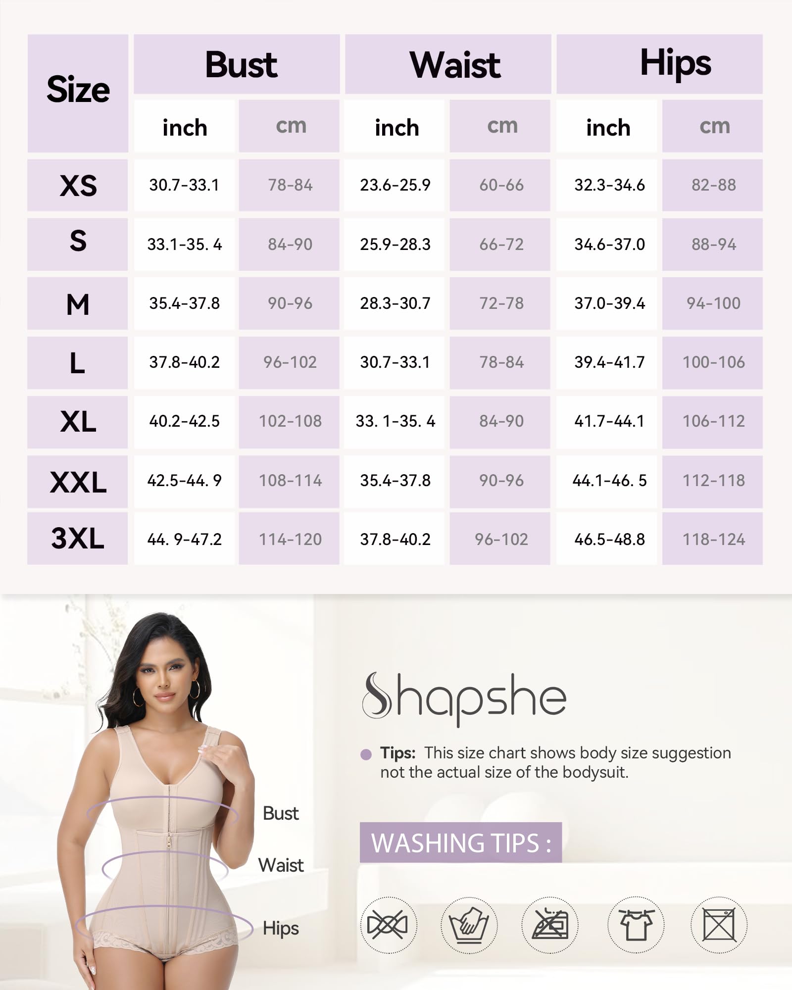 SHAPSHE Fajas Colombianas Moldeadoras postoperatorias etapa 1/2/3 de alta compresión Prenda moldeadora de cuerpo completo para mujer