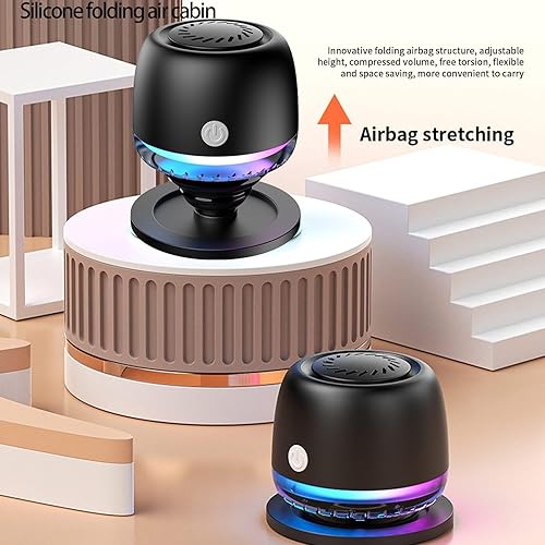 Miniatura 7 de IPX67 - Altavoz Bluetooth impermeable para ducha, altavoces magnéticos, altavoz Bluetooth de inducción inalámbrico con 6 luces RGB, regalo ideal