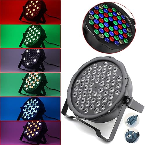 Miniatura 2 de 54x3W LED luz de la etapa DJ par RGBW luz 162W DMX par iluminación para el hogar boda fiesta iglesia concierto danza