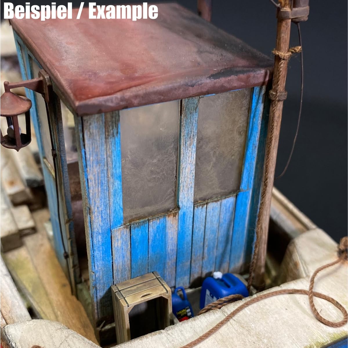 Fischerboot, Fischkutter als Laser Cut Bausatz aus Holz zum selberbauen im Maßstab 1:35