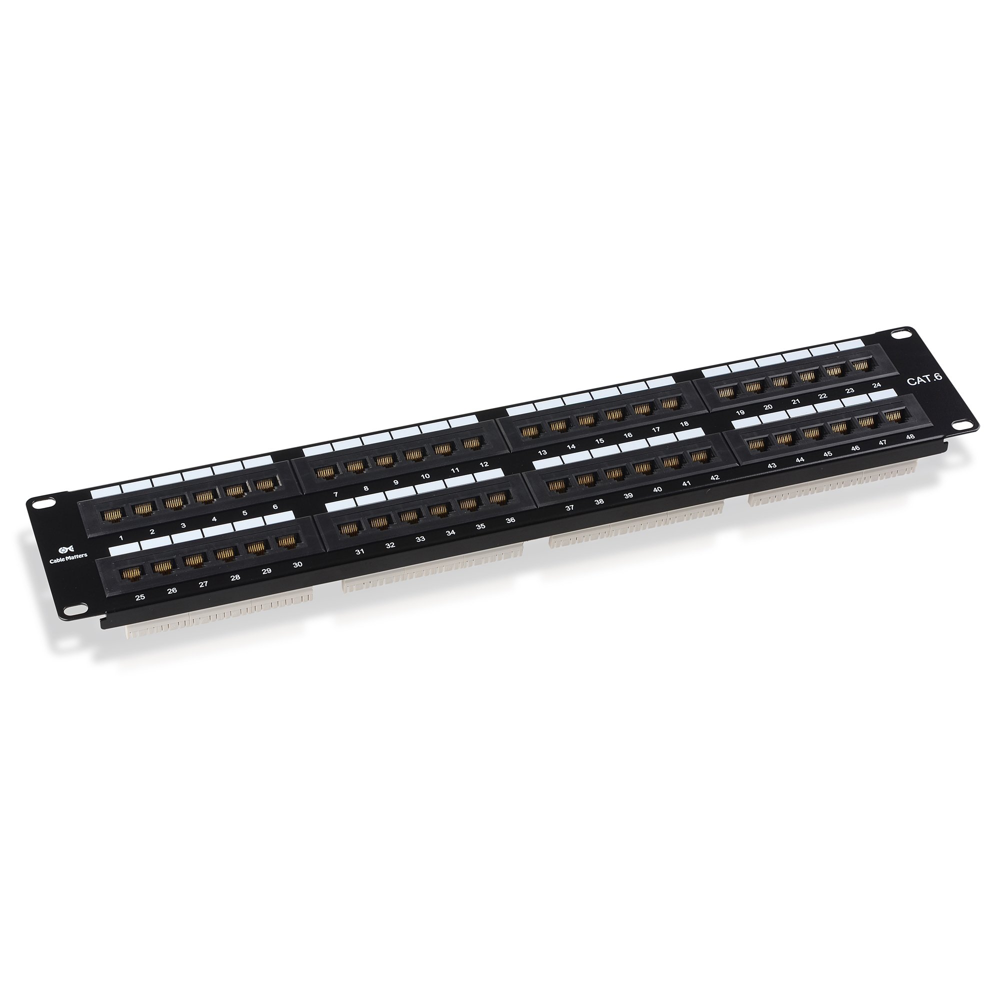Cable Matters UL Listed Rackmount or Wall Mount 48 Port Network Patch Panel (Cat6 Patch Panel