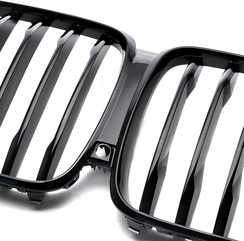 Miniatura 7 de MotorFansClub Parrilla de rejilla para BMW X5 G05 xDrive40i xDrive50i xDrive45e M50i 2019 2020 2021 2022 2023 parrilla frontal de repuesto negro