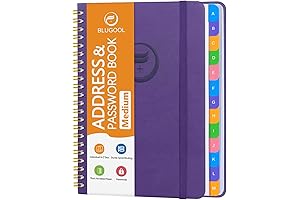 Address Book with Alphabetical Tabs for Seniors