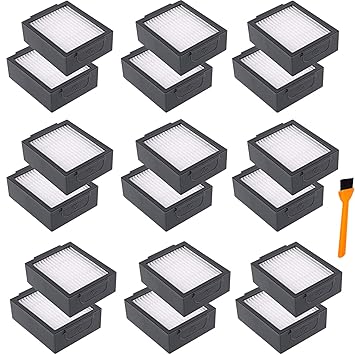 Hongfa 12 Packs Roomba i7 i7+ Filters, Parts for i-Robot Roomba i7 7150 i7+/i7 Plus E5 E6 E7 Vacuum,Roomba i & e Series Replenishment Filter