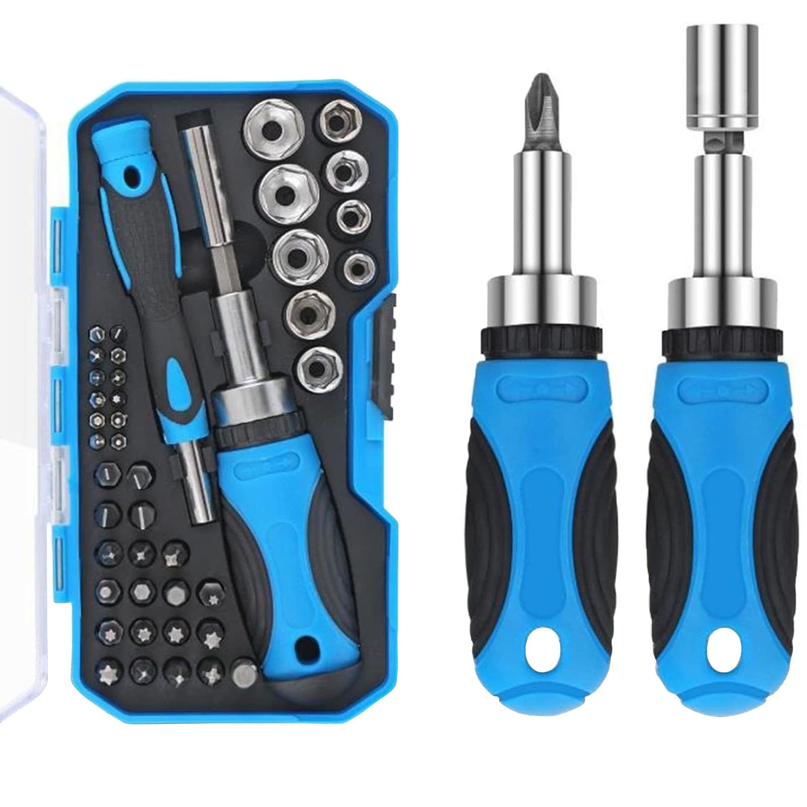 44 in 1 Magnetic Ratchet Screwdriver Bit Set, Multi Screwdriver Socket Bit Set