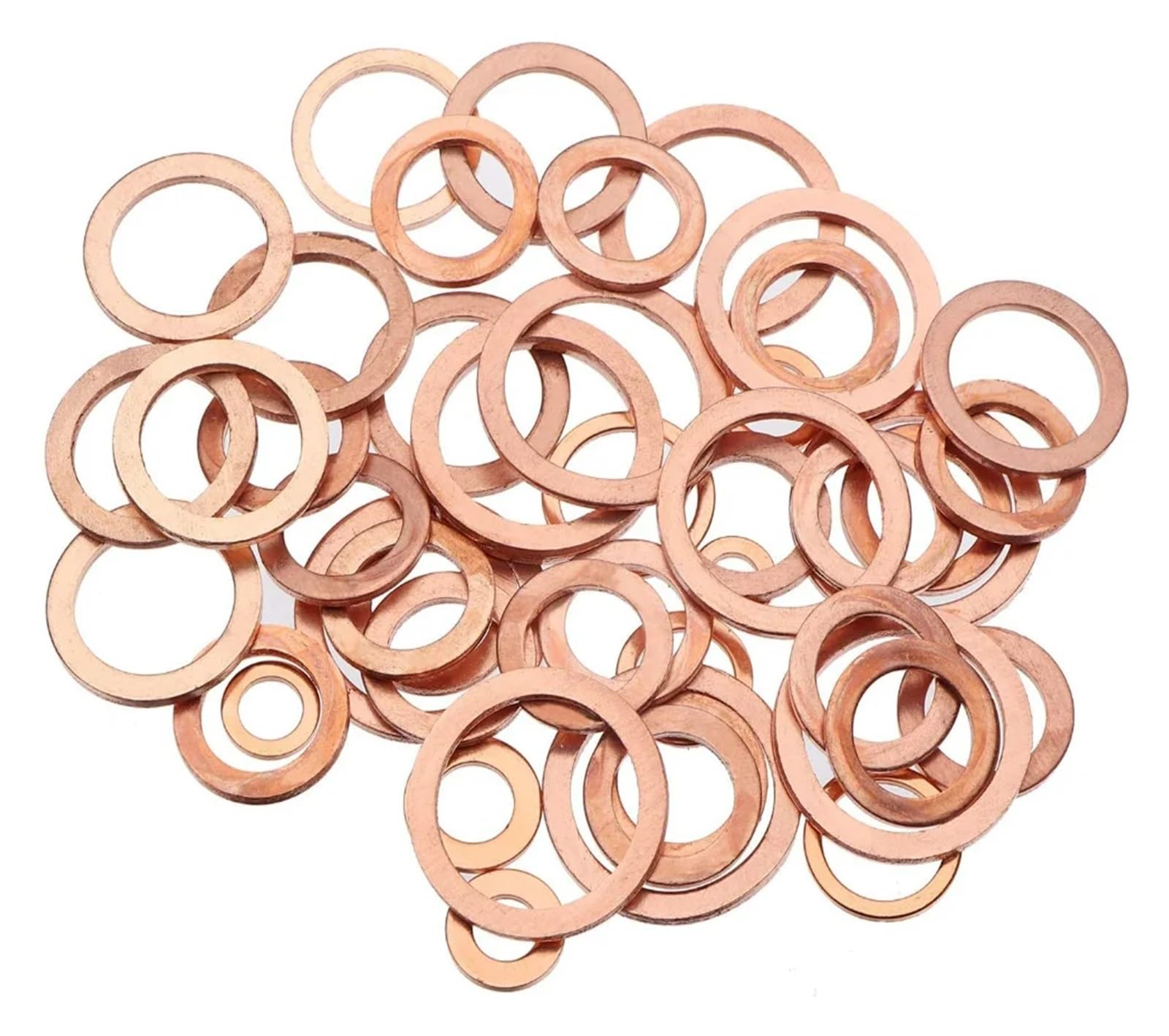 Accesorios de Hardware, 280 Piezas Aluminio/Cobre, arandela Junta, Tuerca Sellado, sólida, tapón cárter, Aceite for Barco, aplastamiento, Anillo Sello Plano, Herramienta(Copper)