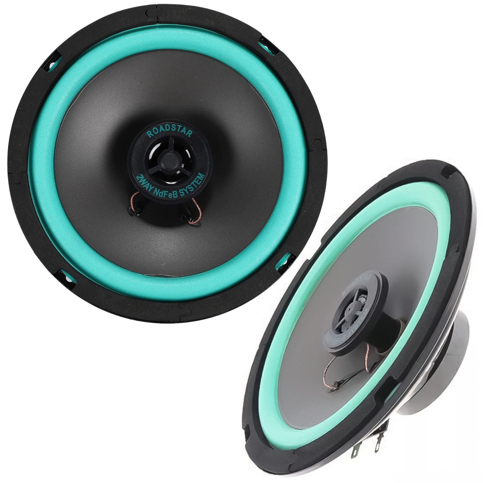 2ピース 6.5インチ 250W 12V Hi-Fi 同軸 スピーカー 車両 ドア