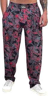 Crazee Wear Baggy Workout Pants with Terminator Design Multicoloured