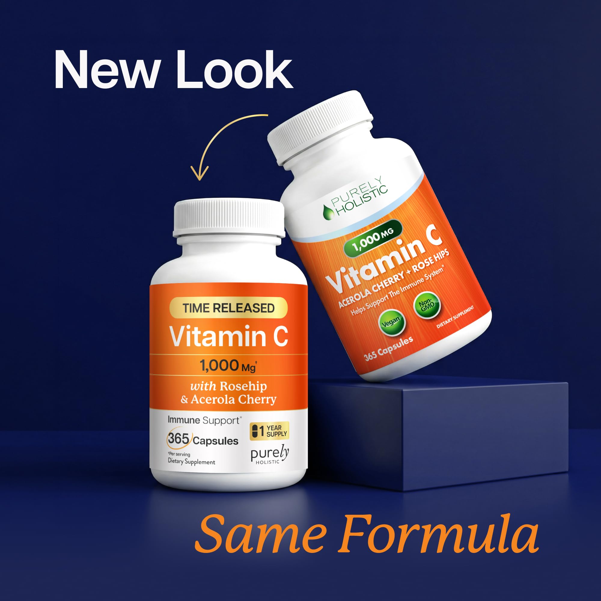 Vitamin C 1000mg, Immune Support, Timed-Release Capsules, 1 Year Supply — Amazon image 2