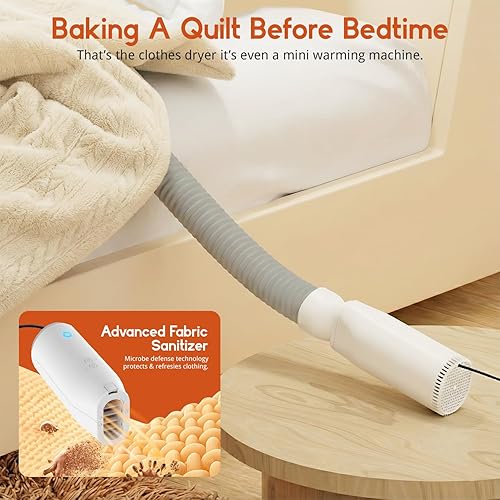 Miniatura 8 de Secadora portátil para ropa | Máquina de lavandería compacta de viaje para apartamentos, casas rodantes, dormitorios y espacios pequeños | Mini