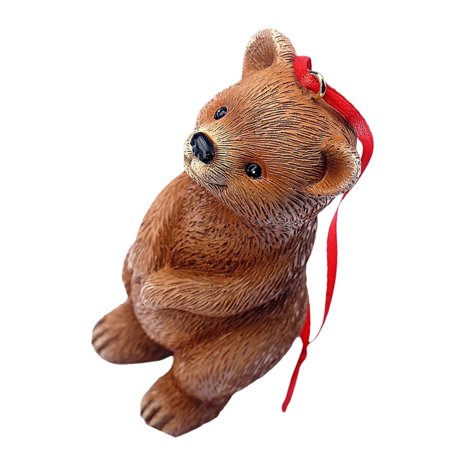 Yhplxyuus Artisanal Rosin Bear Sculpture Plant Deck Weather Immune Outdoor Suspended Art Artistic Rosin Bear Garden