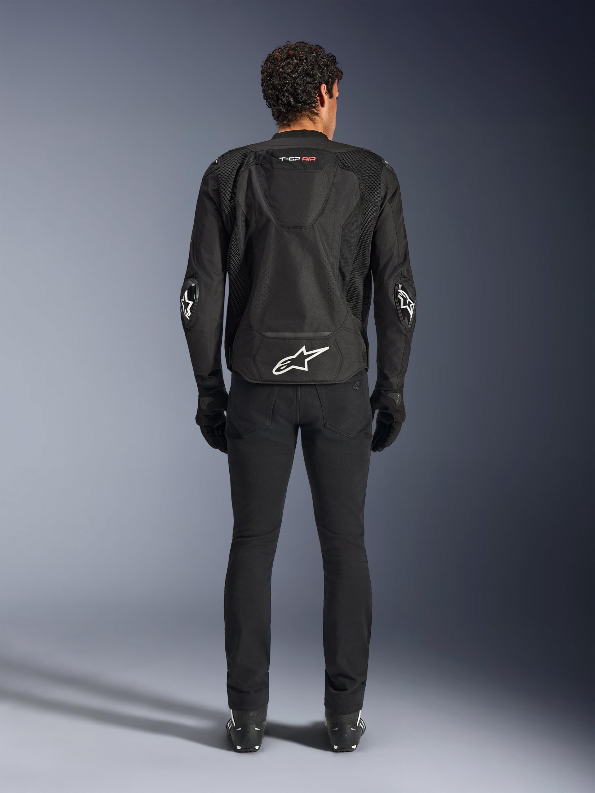 Alpinestars T-GP Air Giacca tessile da motocicletta perforata, nero, XL