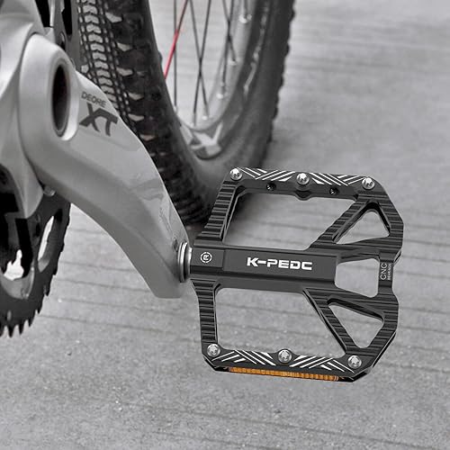 Miniatura 3 de Pedales de bicicleta de carreteramontaña,Pedales de bicicleta de aleación de aluminio de 916", pedales antideslizantes ligeros MTB rodamientos