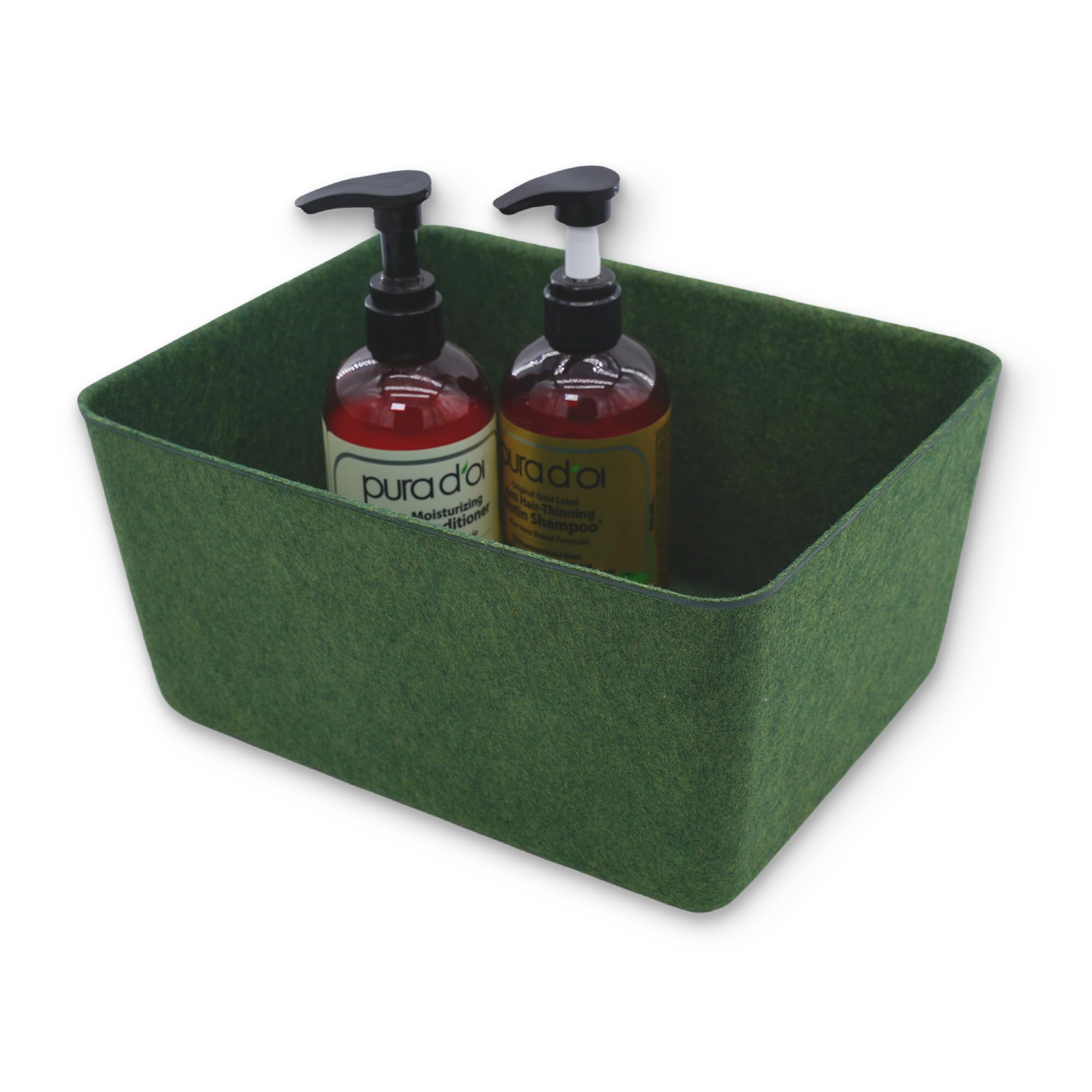 Welaxy Felt Deep Drawer Organizer Medium Forest Green Closet Storage Bin