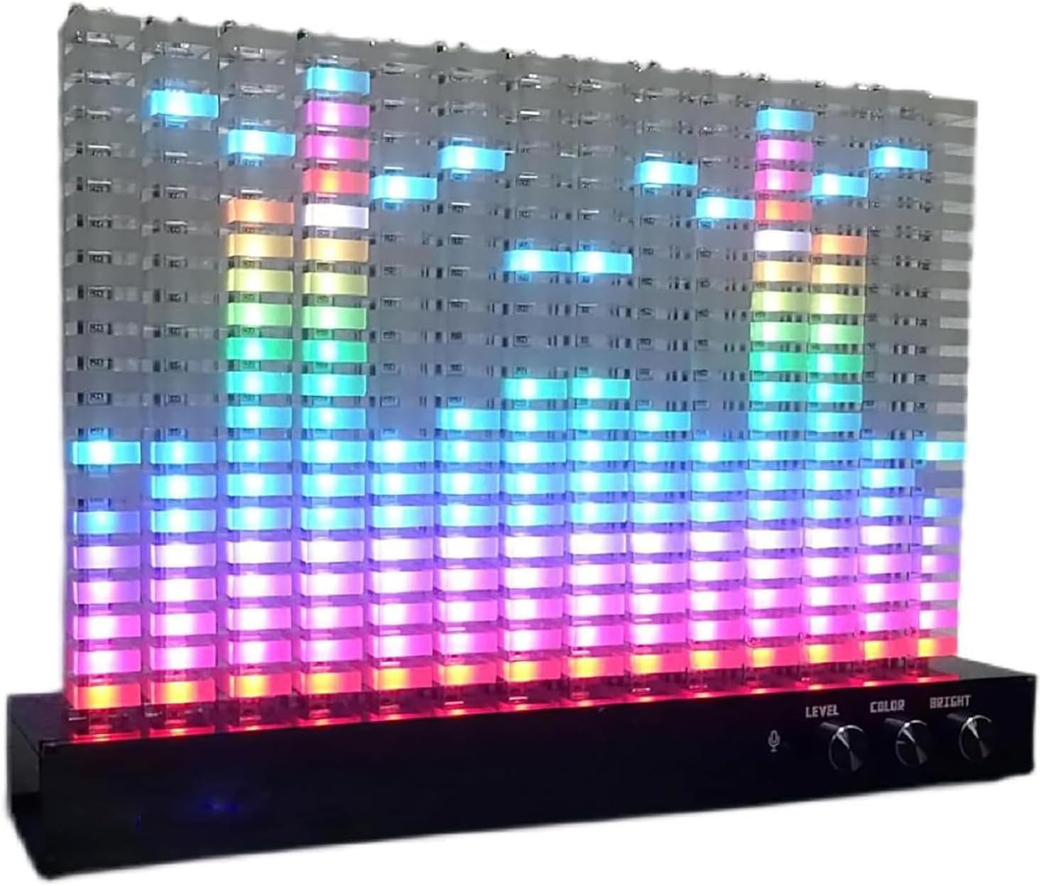 Analizator Widma Muzycznego Wskaźnik Widma Muzycznego Led 14-segmentowy Wskaźnik Poziomu Music Spectrum Light Vu Akrylowy Słup Oświetleniowy Dla Miłośników Elektroniki Muzycznej