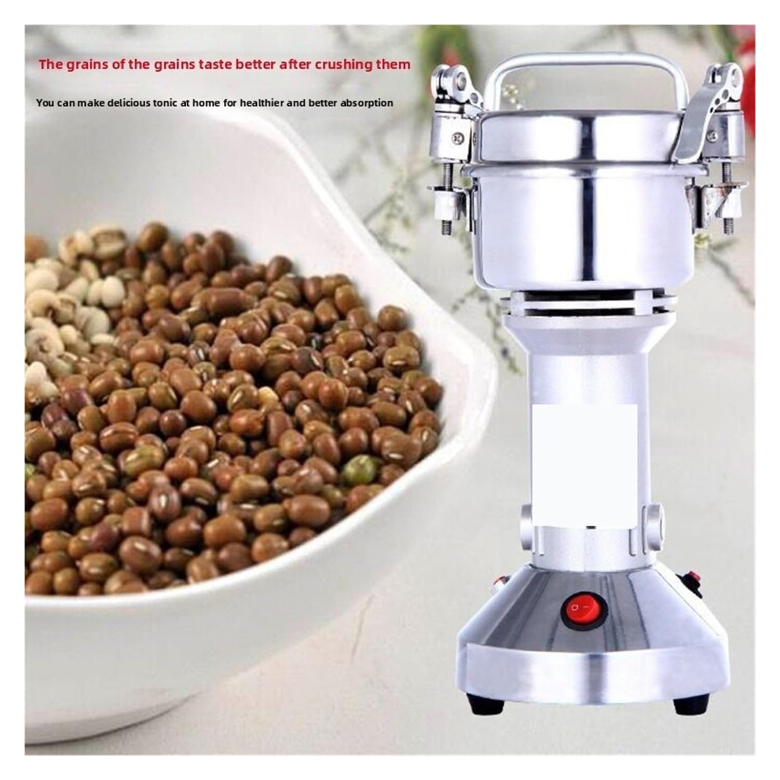 Smerigliatrice elettrica, 150G Grani Spezie Cereali Caffè Cibo Secco Macinacaffè Macchina Gristmill Casa Fagioli Espresso Elettrico