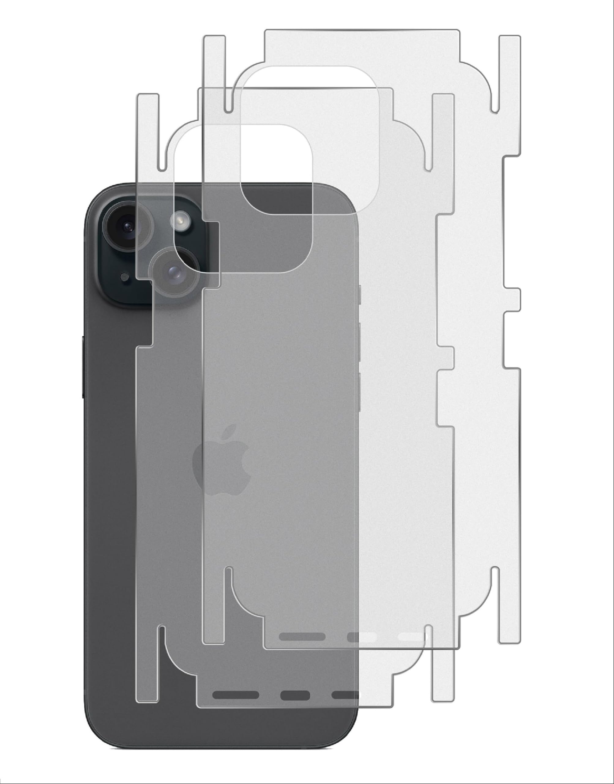 GIOPUEY[2 Pack Back Protector Compatible with iPhone 12, iPhone 12 Back Protector Film, Soft TPU, Thin, Matte Texture