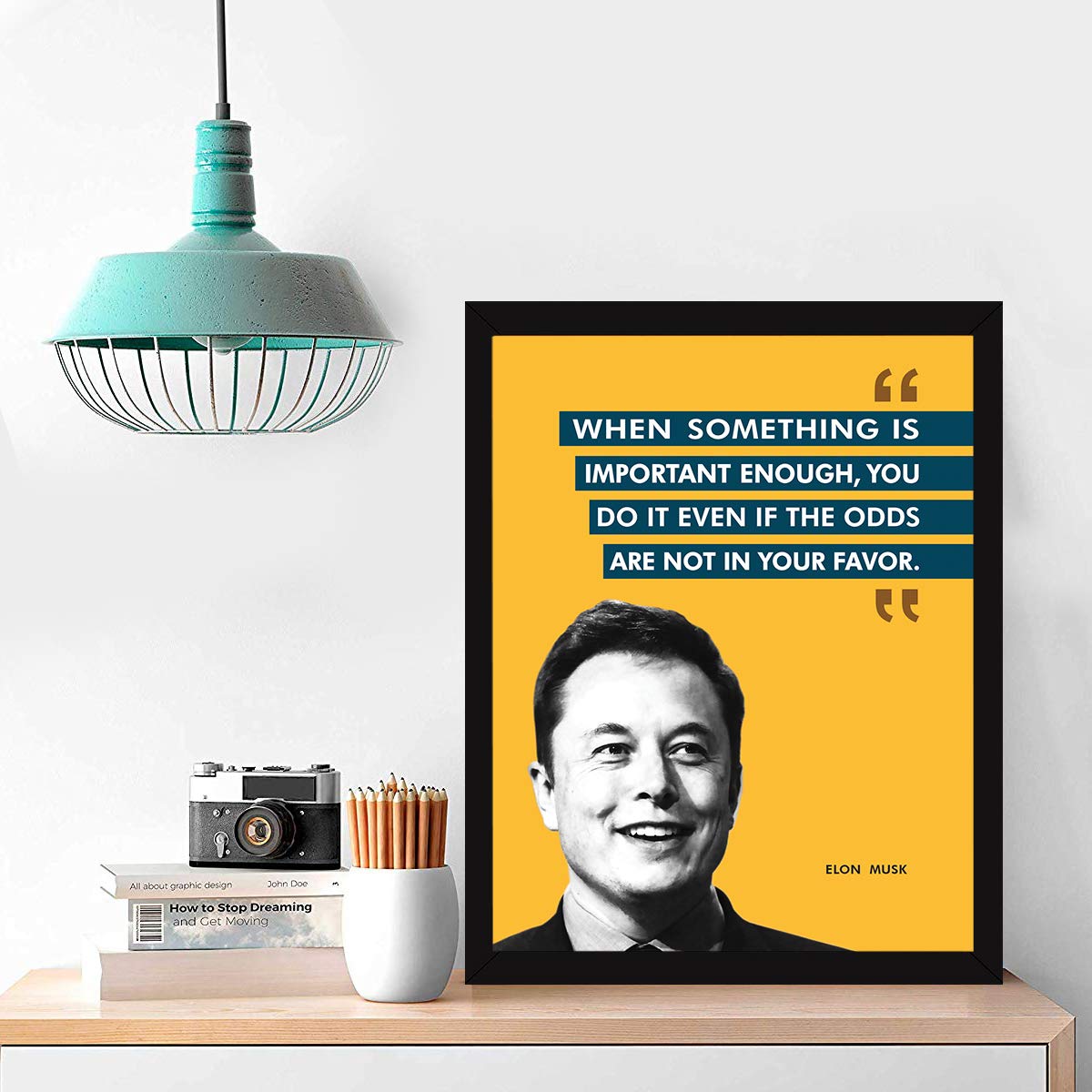 Buy Chaka Chaundh - suitable Elon Musk Framed Posters - Motivational ...