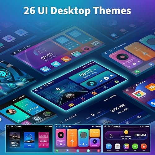 Miniatura 6 de Podofo [2G+32G] Android 13 inalámbrico Apple Carplay estéreo para automóvil para KIA Forte 2009-2017, radio de coche doble DIN con Android Auto,