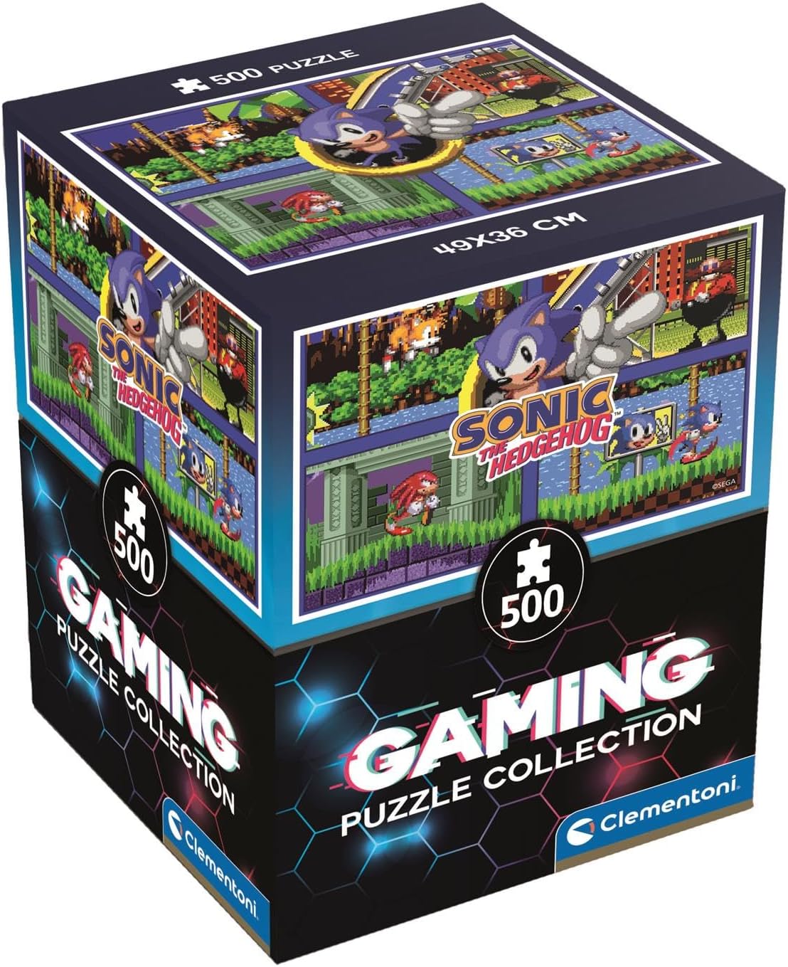 Puzzle Cube 500 pieces Sonic - from 14 years - board game gamer collection - gift idea